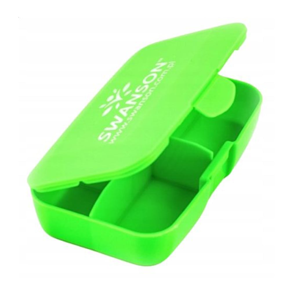 Органайзер для зберігання ліків Swanson Pillbox, зелений, 1 шт